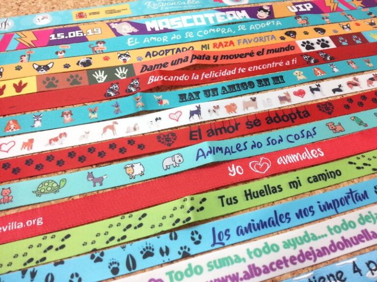 pulseras-de-tela-personalizadas-Día-Mundial-de-los-animales-pulseradetela-es